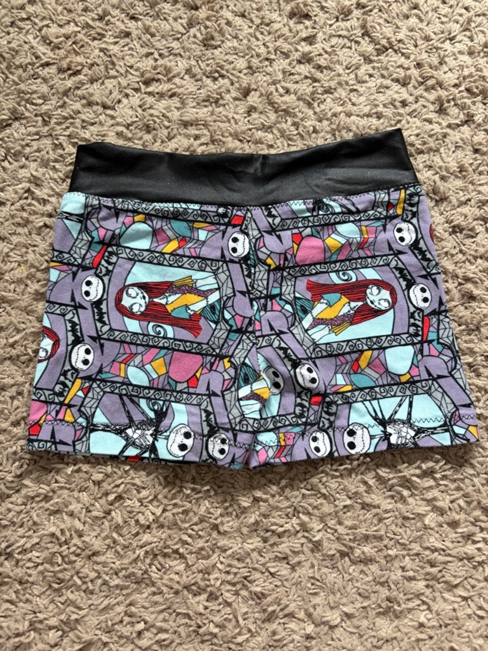 Nightmare before Christmas workout shorts